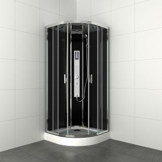 Sanifun Allibert cabine de douche complète Gipsy 90 x 90 sans silicone. 1