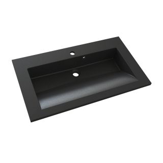 Sanifun Allibert vasque Slide 80,2 x 46,2 x 2 cm Noir Granité. 1