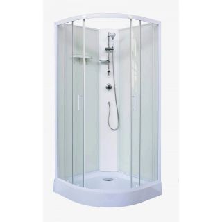 Cabine de douche complète Sanifun Steff 80 x 80 sans silicone. 1